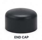 Wetpipe HDPE end cap fitting for terminating PE100 pressure pipelines